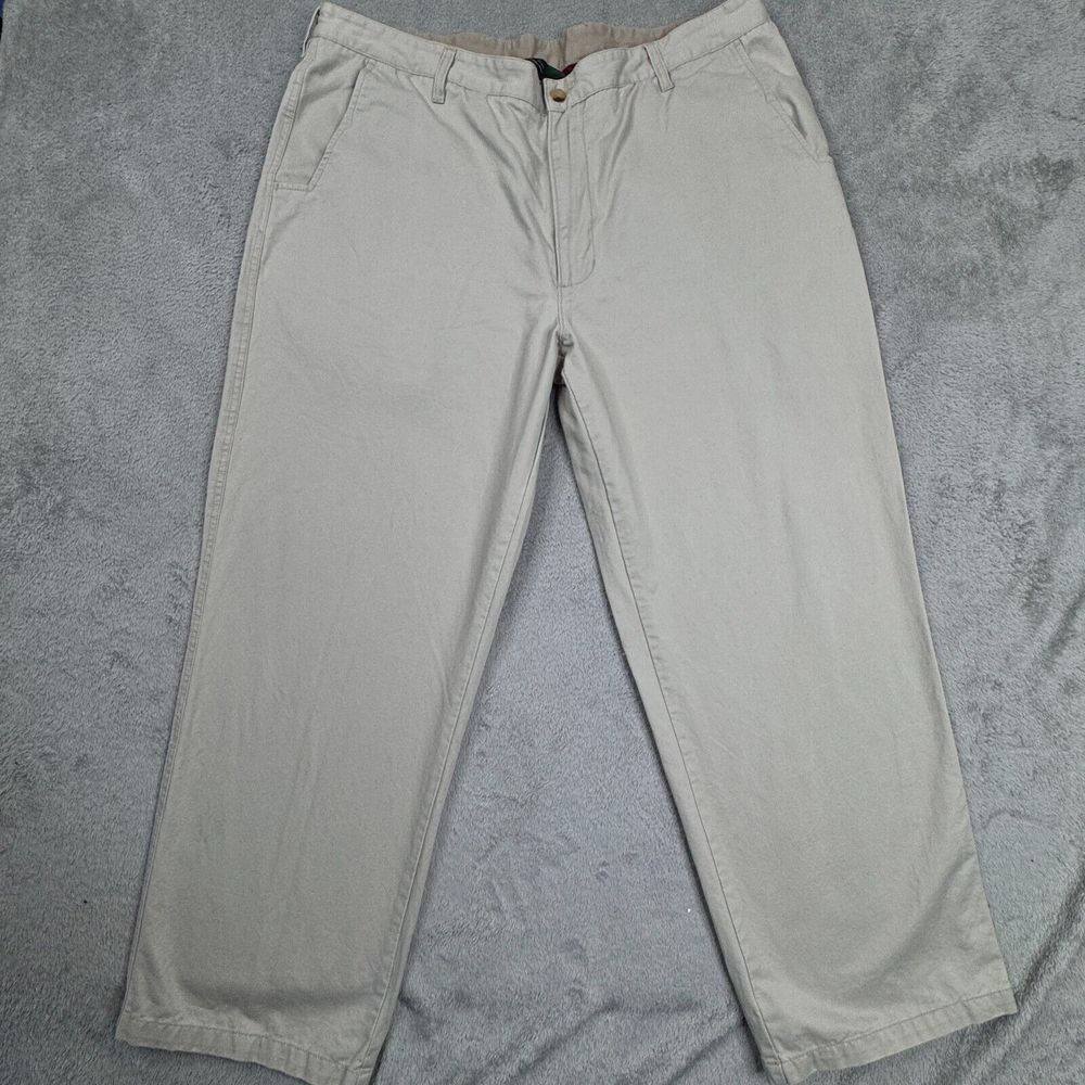 Woolrich Men's‎ Khakis Size 40 (40in. x 29in.) 100% Cotton Flat Front